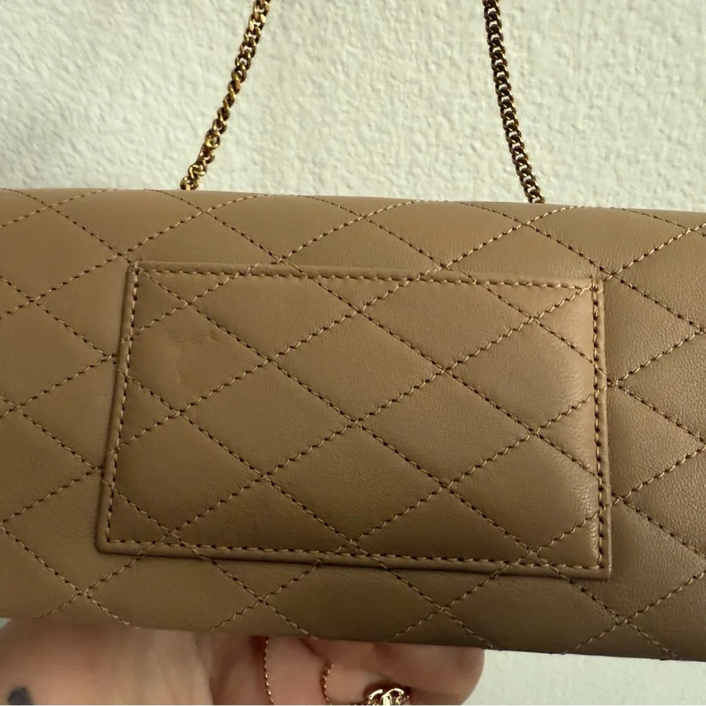 Brand new  Saint Laurent Tan Quilted Crossbody phone Bag - Picture 7 of 10